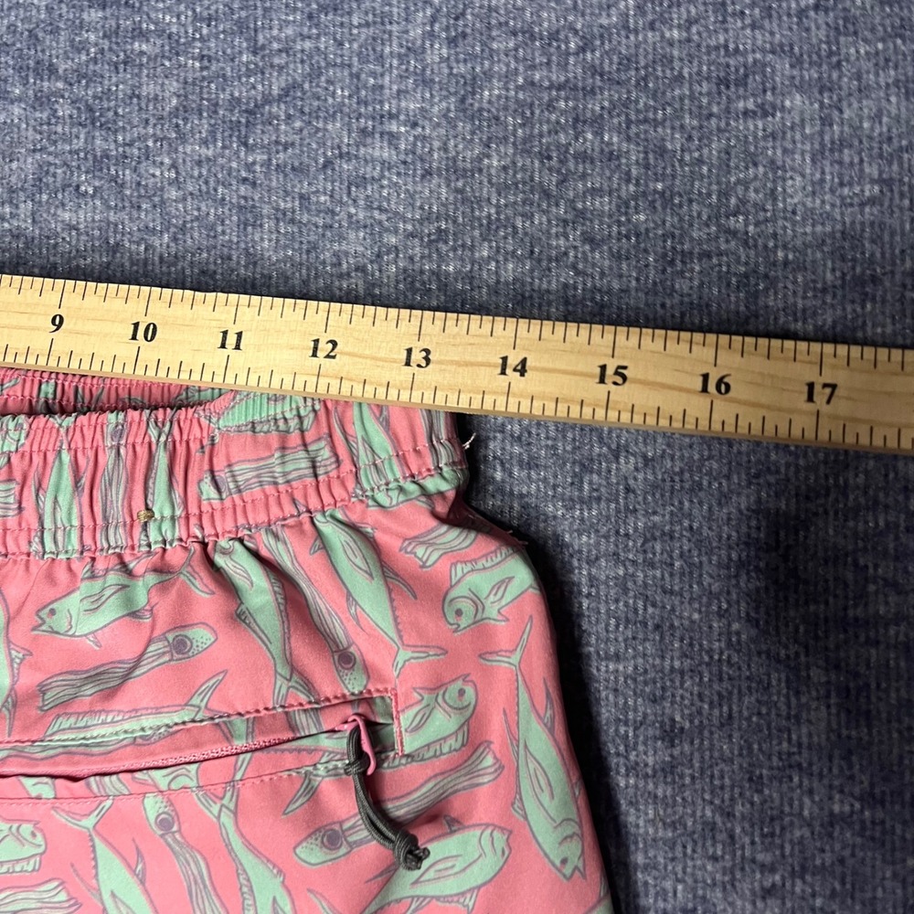 AFTCO Fishing Shorts Men's Coral Fish Print Board Shorts Swim Trunks Size M - Picture 5 of 7